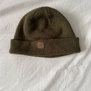Coal Headwear Knit Beanie Hat Brown Cuffed Logo Patch Winter Cap One Size OS